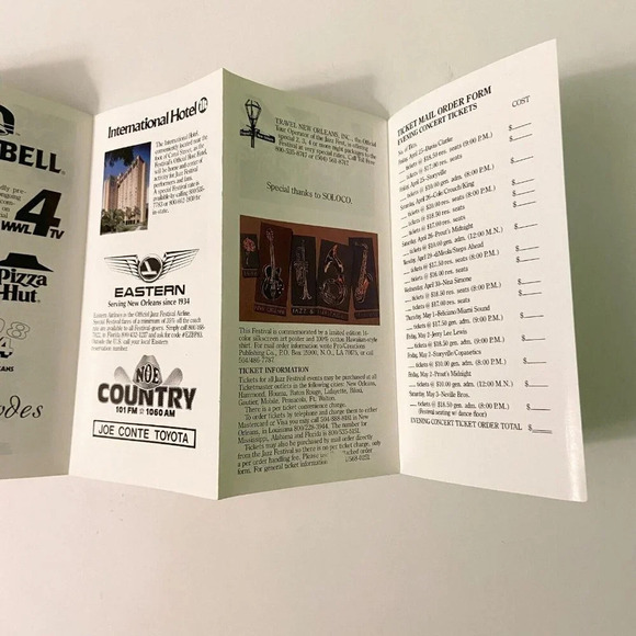 Vintage New Orleans Tour Brochures Holiday Inn Crowne Plaza and Jazz  Festival - Picture 13 of 16